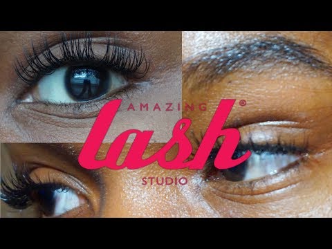 OMG! FIRST TIME GETTING EYELASH EXTENSIONS | Amazing Lash Studio