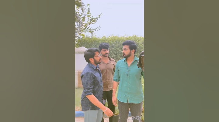 Karthi and Arjun Shooting spot fun in Thamizhum Saraswathiyum Serial