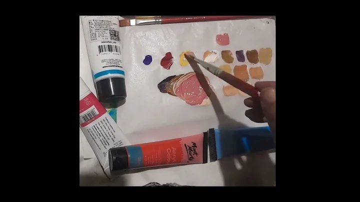 How to make brown colour shade / colour mixing / #acrylic #colour #mixing #brown #shorts
