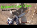 Academy cricket match  batsman helmet camera cricket view