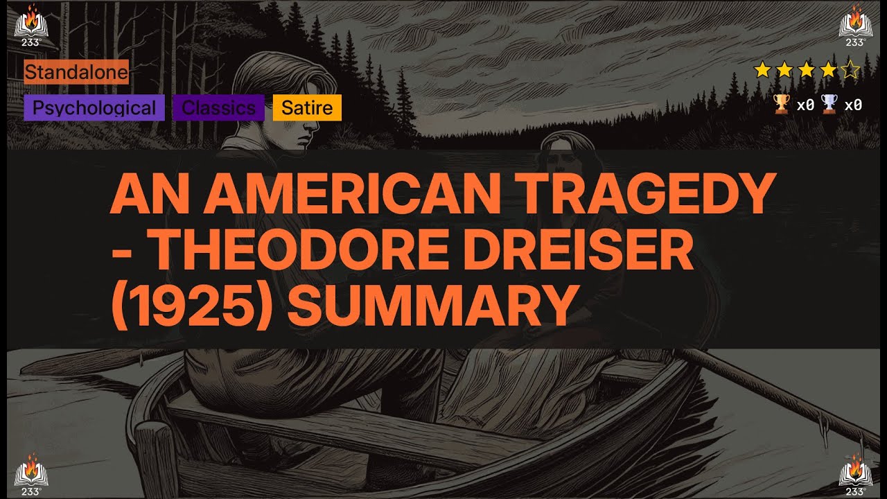 An American Tragedy - Theodore Dreiser (1925) Summary