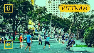 Walking in Vietnam. Healthy morning in Ho Chi Minh City, 06:00 a.m. Binaural Audio [4K walking tour]