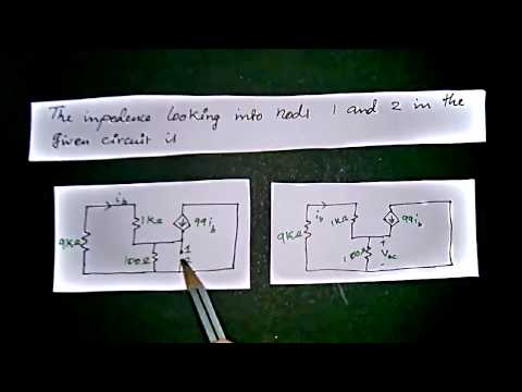 Impedence between two nodes | GATE Preparation