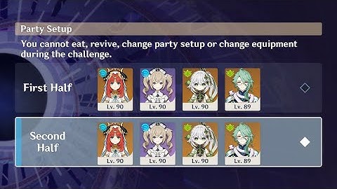 Abyss 4.0 Floor 12 AFK Nilou Continuous Clear Both Sides