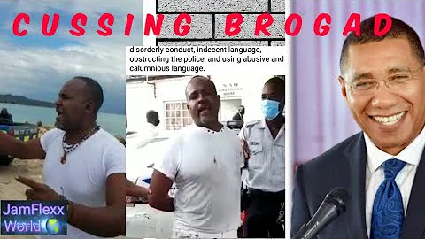 Jamaican man Stephen Witter going bad at the police.