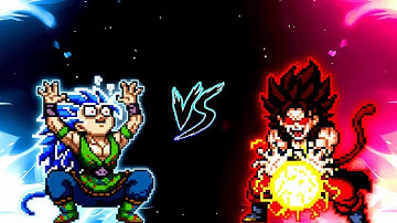 Goku SSJ V3 OP VS Xeno Vegito SSJ4 V3 OP in Jump Force Mugen