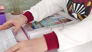 ASMR Plastic Sheet Protectors (Removing Pages) • No Talking