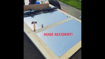 DIY Squaredrop camper build - Part 4: Floor framework, insulation + HUGE accident