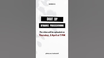 Digit DP – Dynamic Programming Guide in Bangla | Beginner to Advanced | Easy Explanation