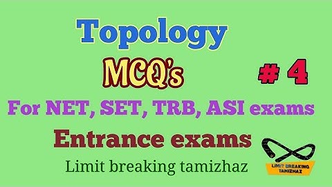MCQS in Topology | FOR COMPETITIVE EXAMS NET, SET, TRB | Tamil explanation | LBT