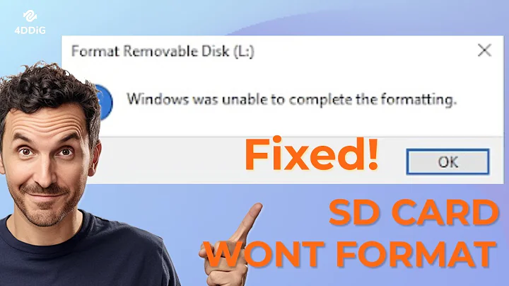 (5 Ways) Fix SD Card Won't Format Windows 10 | How to Fix Windows Was Unable to Complete the Format?