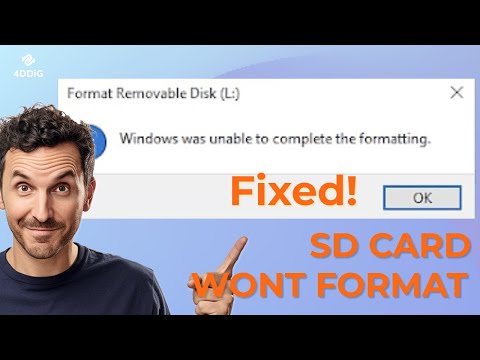 Video: Kan een SD-kaart niet worden geformatteerd?