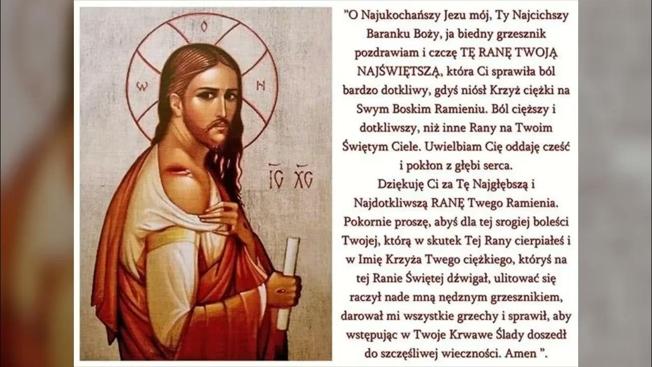 Modlitwa do Świętej Rany Pana Jezusa i Najdroższej Krwi YouTube Modlitwa do Świętej Rany Pana Jezusa i Najdroższej Krwi YouTube