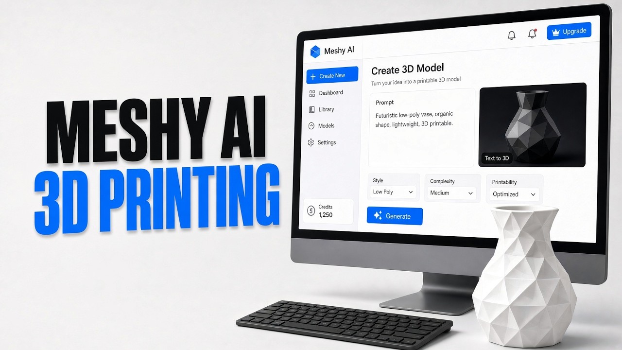 How to Use Meshy AI for 3D Printing (Create Printable 3D Models Fast ...