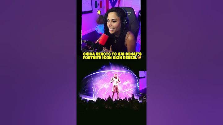 Chica REACTS TO Kai Cenats Fortnite Icon Skin REVEAL!