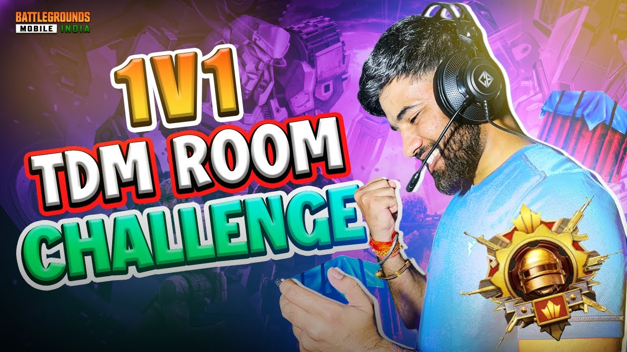 1 v 1 TDM ROOM CHALLENGE || OVER AGGRESSIVE REACTION 😡| BGMI LIVE #bgmi ...
