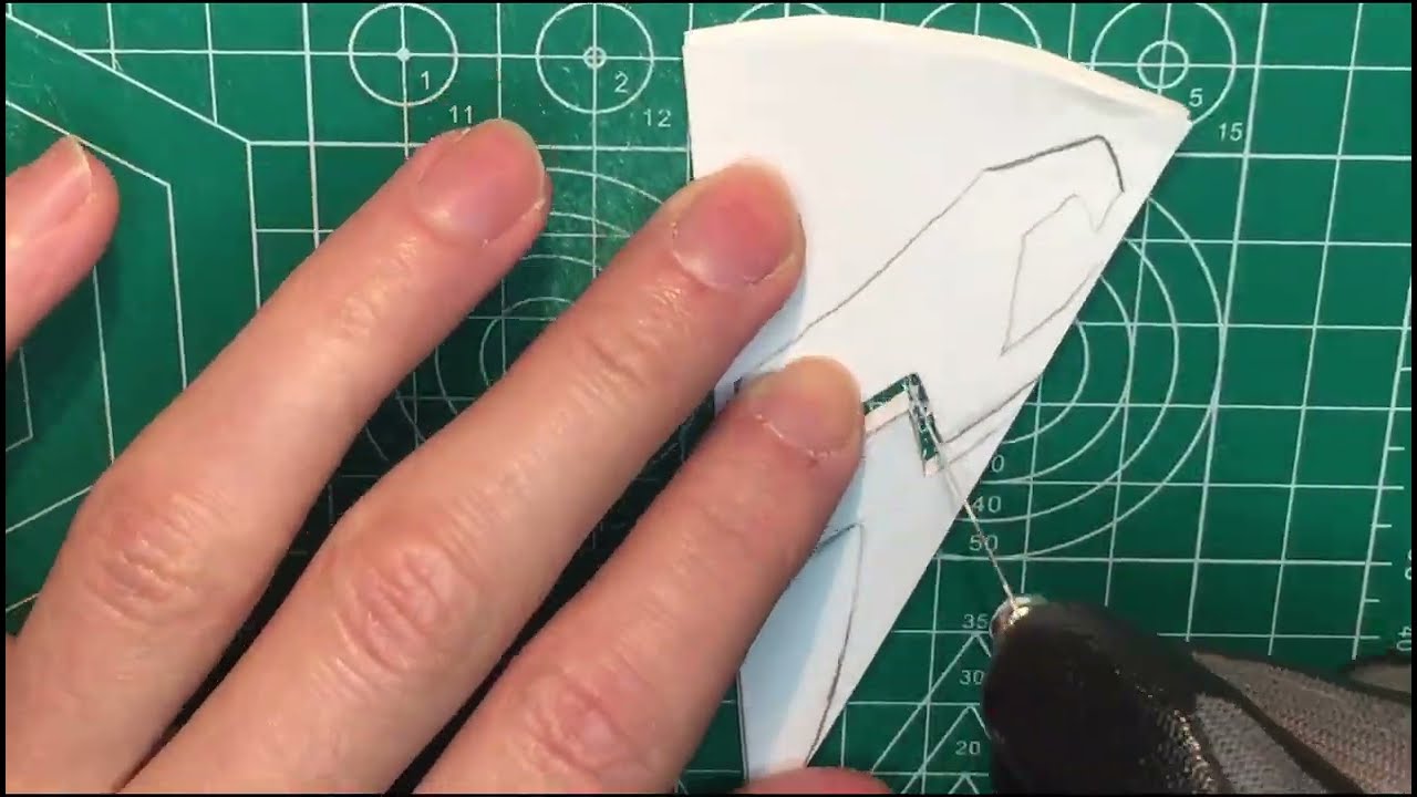Cutting paper into a Venthyr Symbol (World of Warcraft) parammetrical