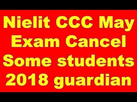 Nielit  May 2018 CCC Examination  guardian name submitted the affidavit to NIELIT- Gorakhpur