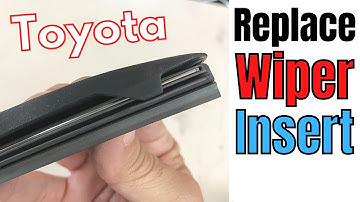 How to Replace Toyota Windshield Wiper Inserts | Wiper Blade Removal