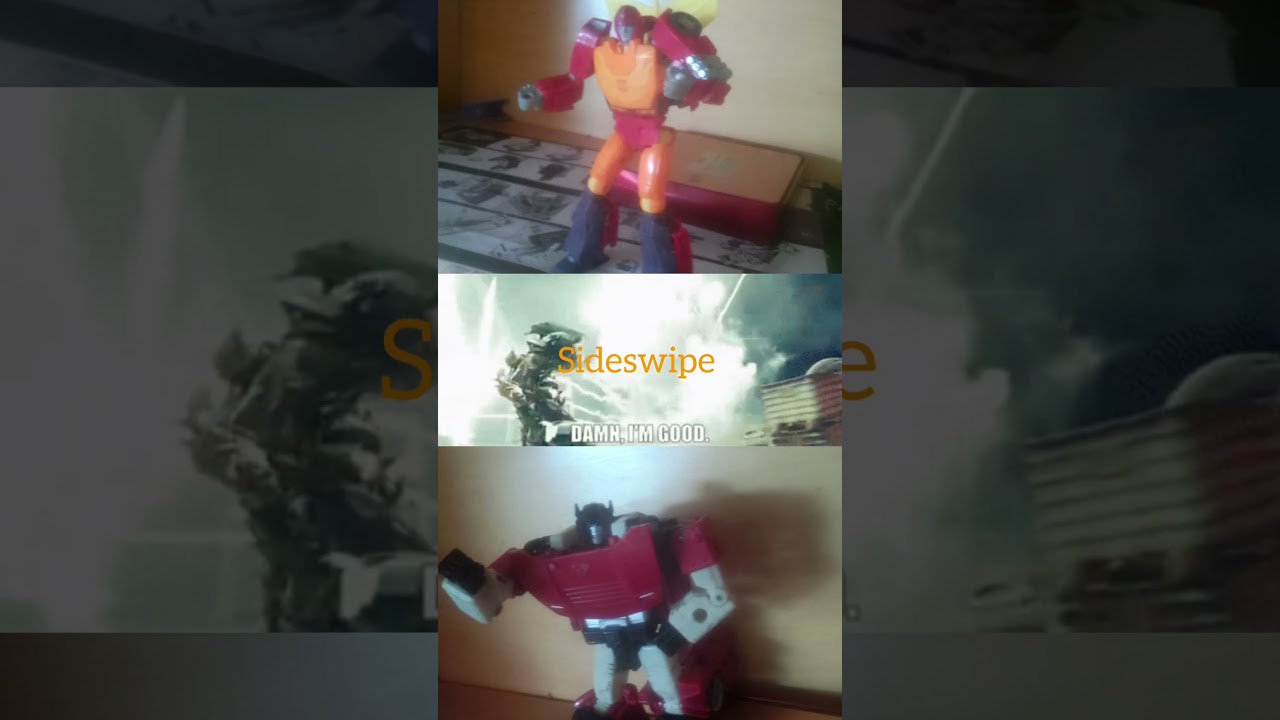 Hot rod vs Sideswipe remake transformers (stats)