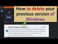 How to delete your previous version of Windows