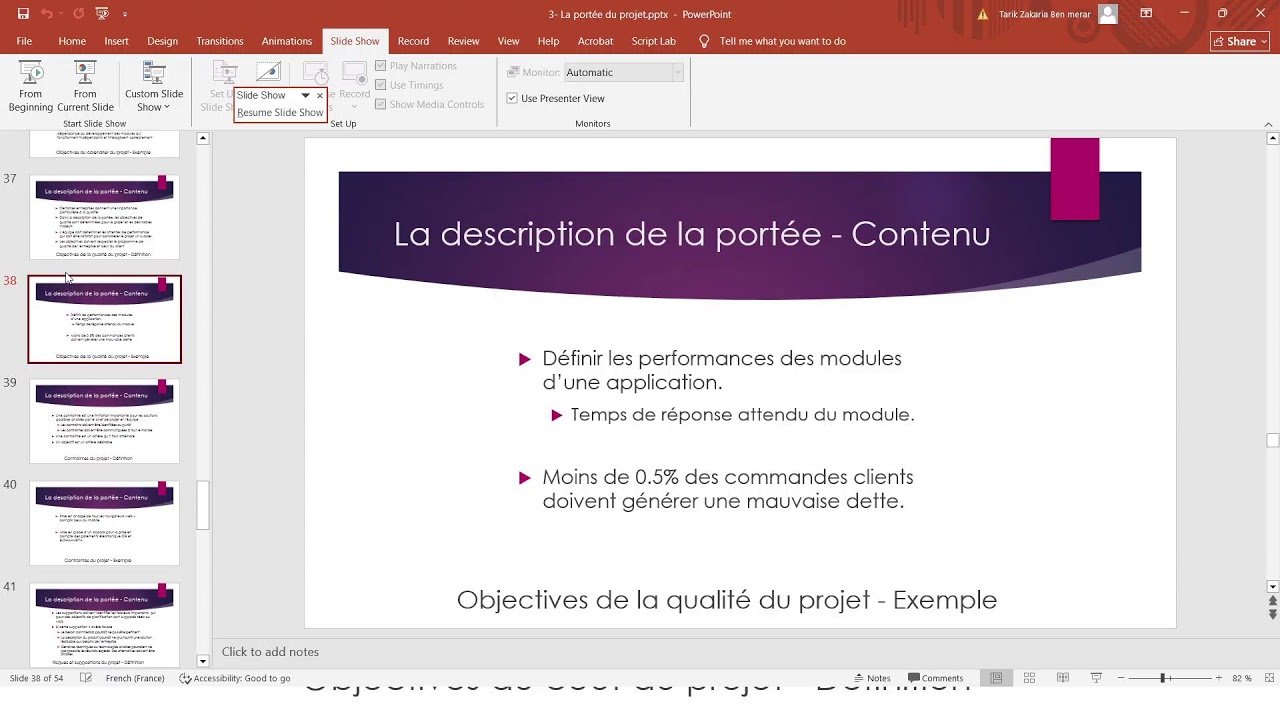 M2 RRM 2025-2026 - Management de projets : Porté de projet 2