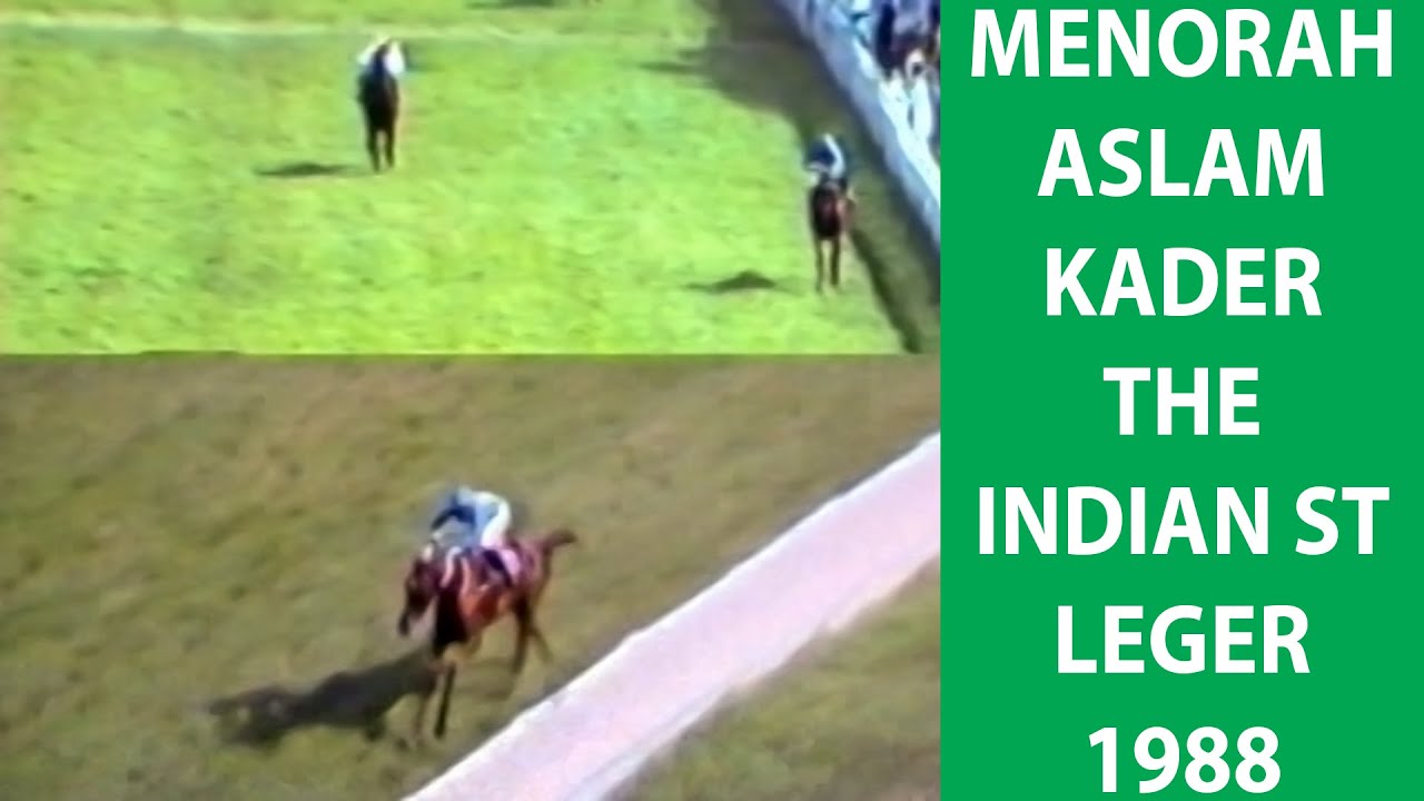 Menorah with Aslam Kader up The Indian St Leger 1988