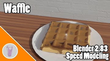 Speed Modeling a Waffle in Blender 2.83 | Timelapse