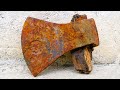 Restoration Old Rusty Axe