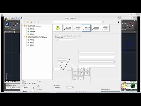 Hướng dẫn ghi ký hiệu dung sai và độ nhám bằng thư viện trên progeCAD / AutoCAD