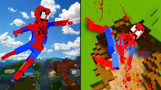 Realistic Spiderman Ragdoll Physics Teardown