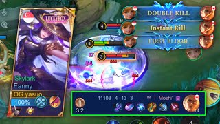 DAMAGE HACK?! I TRIED USING FANNY IN GOLD LANE WITH DAMAGE BUILD | MLBB screenshot 2