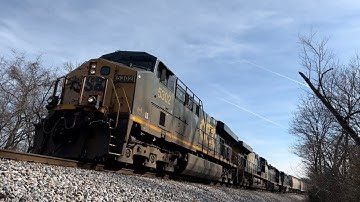 CSX ES40DC 5302 w/ Sick K5HL Leads Manifest M584-21 on 12/21/22