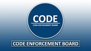 Code Enforcement Board Public Hearing - 03.25.22 Wealth