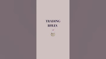 Trading Rules 📊 #trader  #traderlifestyle  #tradingeducation  #trader #tradingstrategy