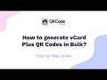 Vcard plus qr code bulk upload tutorial   using an excel sheet vcard  digitalbusinesscard vcards