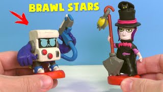 Brawl Stars - МОРТИС и 8-БИТ | Бравл Старс из пластилина