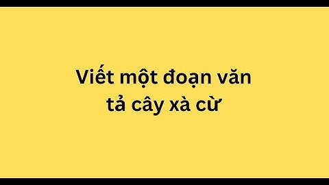 Bài văn tả cây xà cừ lớp 2 năm 2024