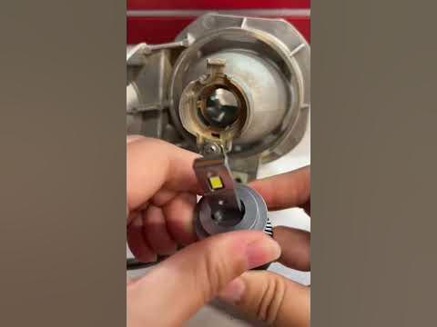 How to install the LED headlight H7? - YouTube