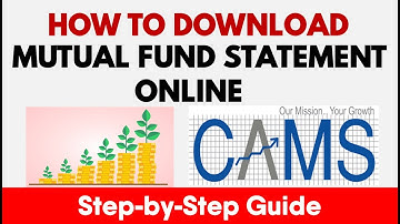 How to Download Mutual Fund Statement from Camsonline  | Mutual Fund Statement
