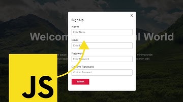 Creating a Dynamic Form Popup with HTML5, CSS3 & JavaScript by #HuXnWebDev