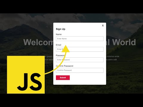 Let's Create Form Popup Using HTML5, CSS3 & JavaScript #HuXnWebDev