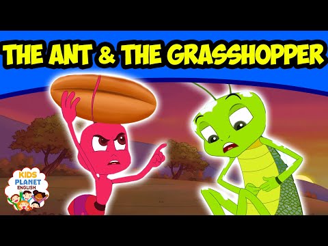 The Ant & The Grasshopper - Bedtime Stories | English Cartoon For Kids | Fairy Tales In English