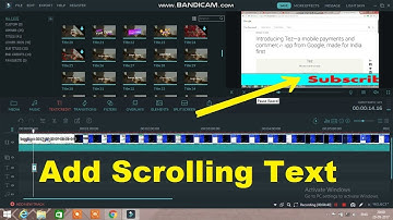 filmora me scrolling text kaise add karte hai