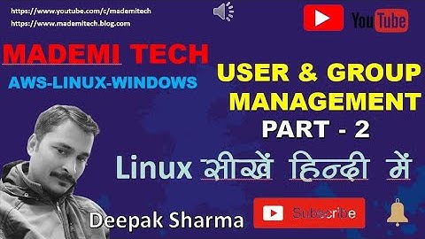 User Management useradd,userdel,usermod& passwd command Part-2 in Hindi