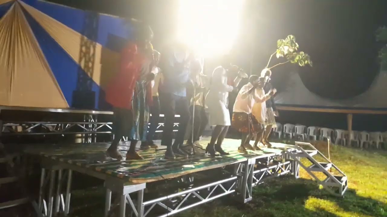 Monica ministering at Siaya