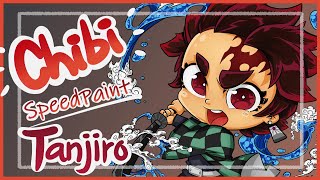 CHIBI 005: Tanjiro Kamado (Demon Slayer) Drawing Commission [SpeedPaint]