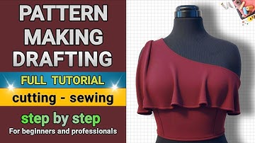 Pattern Drafting Tutorial: Bodice and Neckline with Cutting, Sewing and Mannequin Fitting