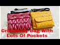 Diydesigner crossbody bag with lots of pockets by anamika mishra