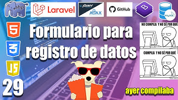 29 Comó crear FORMULARIOS WEB en la PLATAFORMA de PELÍCULAS con (LARAVEL y MYSQL) FULLSTACK
